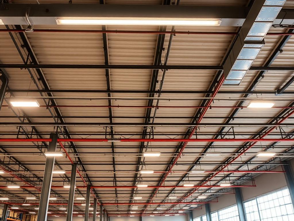 LED lighting retrofit in commercial warehouse